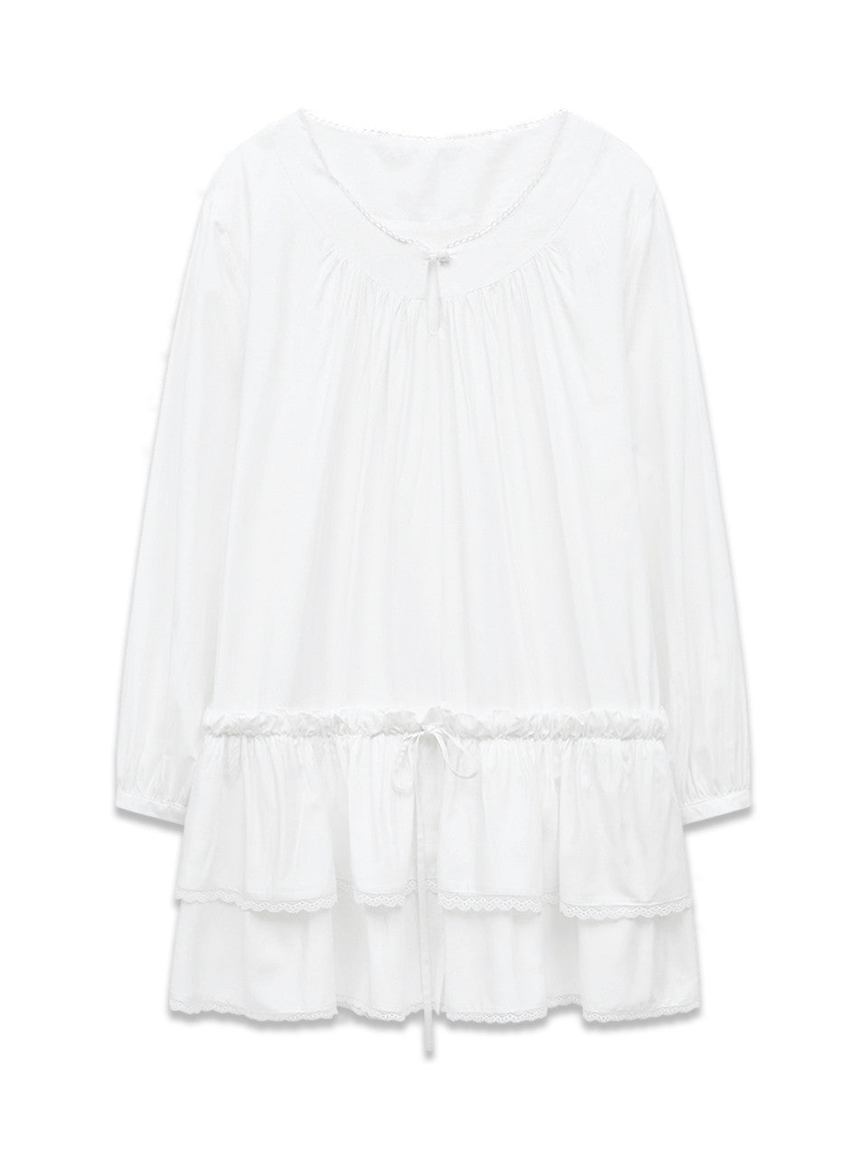 Margarin Fingers - Lace Cancan One-Piece (White) product image 2 | TRAB K-Fashion Australia