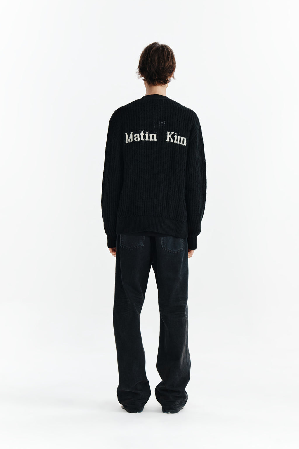 Matin Kim - Vintage Velvet Denim Pants (Navy) product image 7 | TRAB K-Fashion Australia