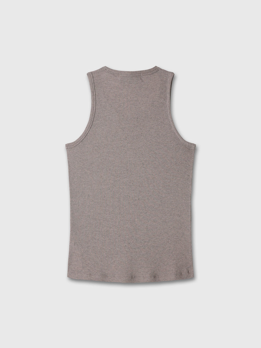 Tonywack - Silk Lyocell Rib Tank Top Japanese Fabric (Taupe) product image 10 | TRAB K-Fashion Australia
