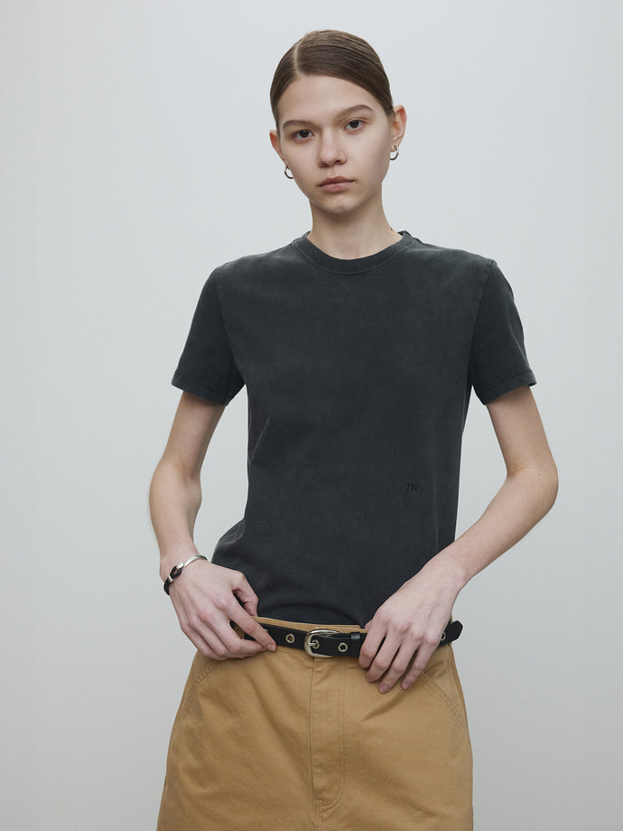 Tonywack - Signature Garment Dyed T-Shirt (Faded Black) product image 2 | TRAB K-Fashion Australia