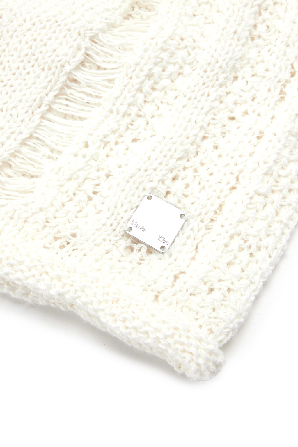 Matin Kim - Stripe Chunky Beanie (Ivory) product image 3 | TRAB K-Fashion Australia