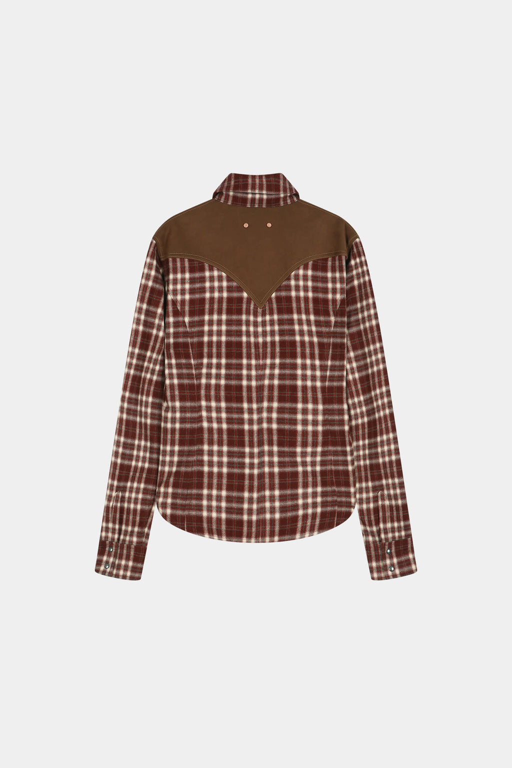 Andersson Bell - Checkered Western Patched Shirt (red) (Red) product image 11 | TRAB K-Fashion Australia
