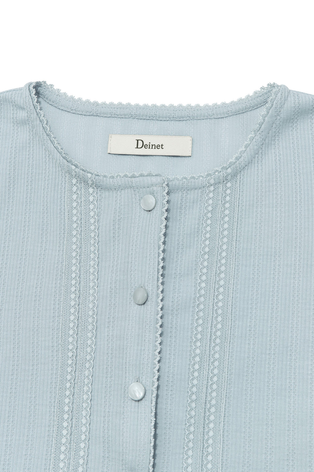 Deinet - [yoon Soap X Deinet] Lace Cardigan (Light Blue) product image 3 | TRAB K-Fashion Australia