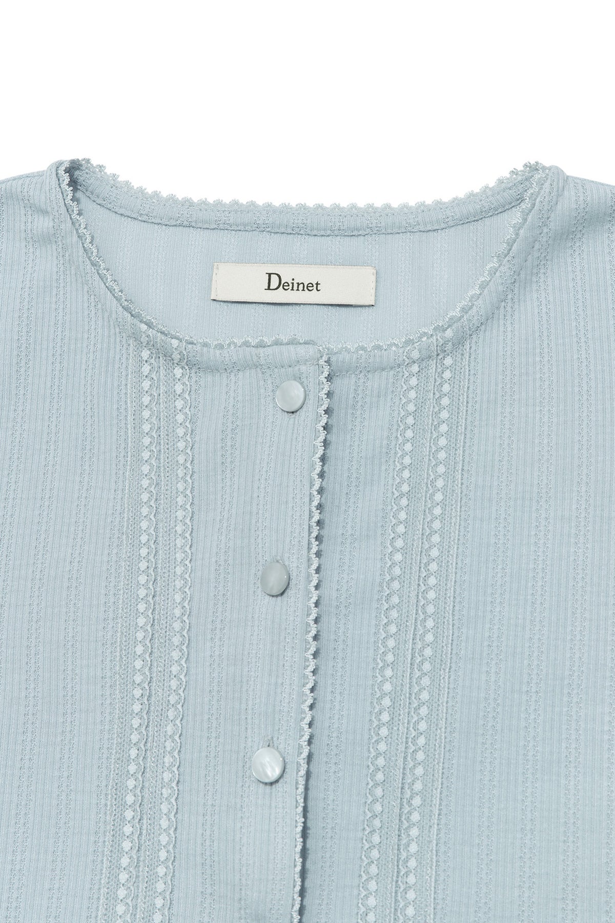Deinet - [yoon Soap X Deinet] Lace Cardigan (Light Blue) product image 3 | TRAB K-Fashion Australia