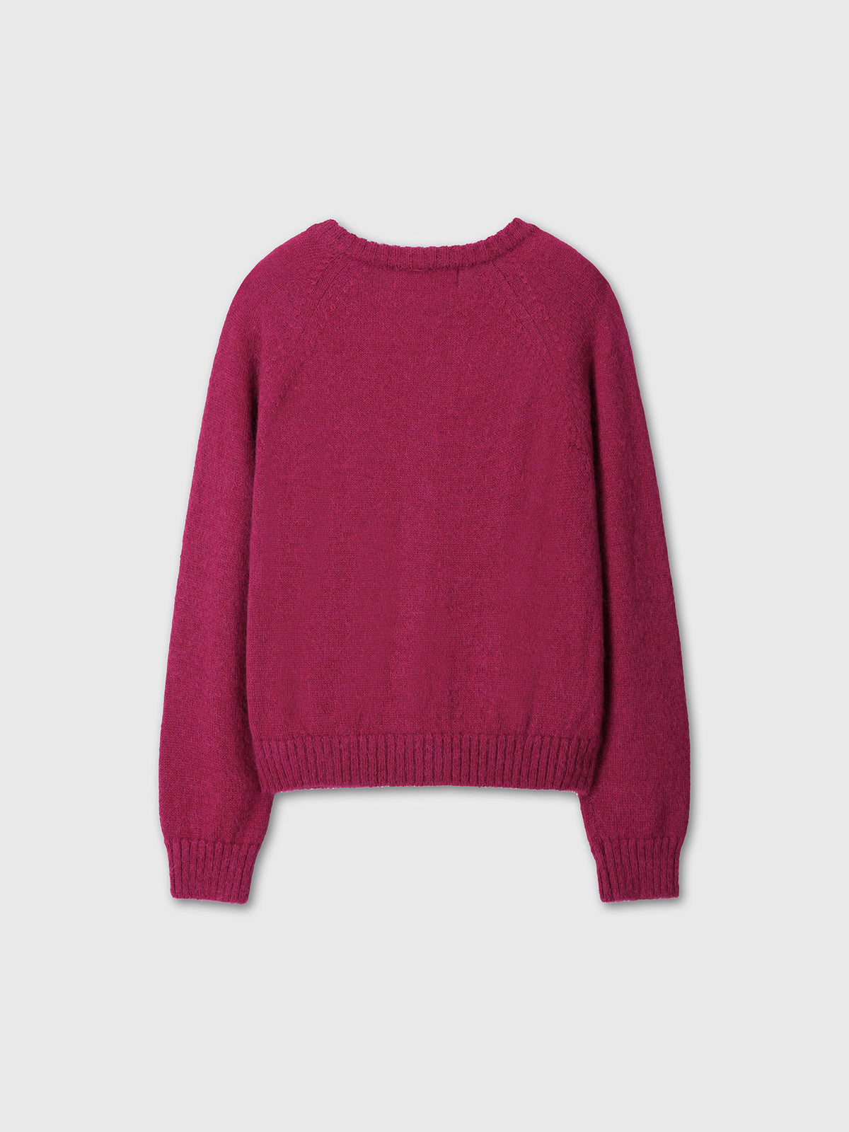 Tonywack - Mohair Blend Raglan Cardigan (Dark Cherry) product image 10 | TRAB K-Fashion Australia