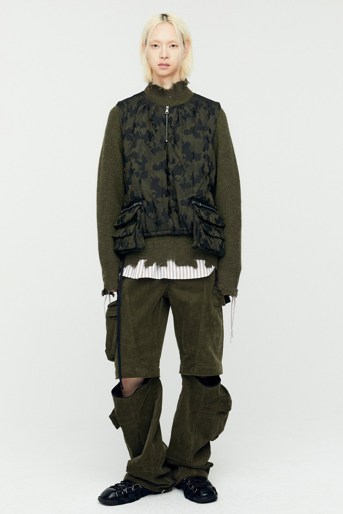 Andersson Bell - Camouflage Padded Turtle Vest (Green) product image 2 | TRAB K-Fashion Australia