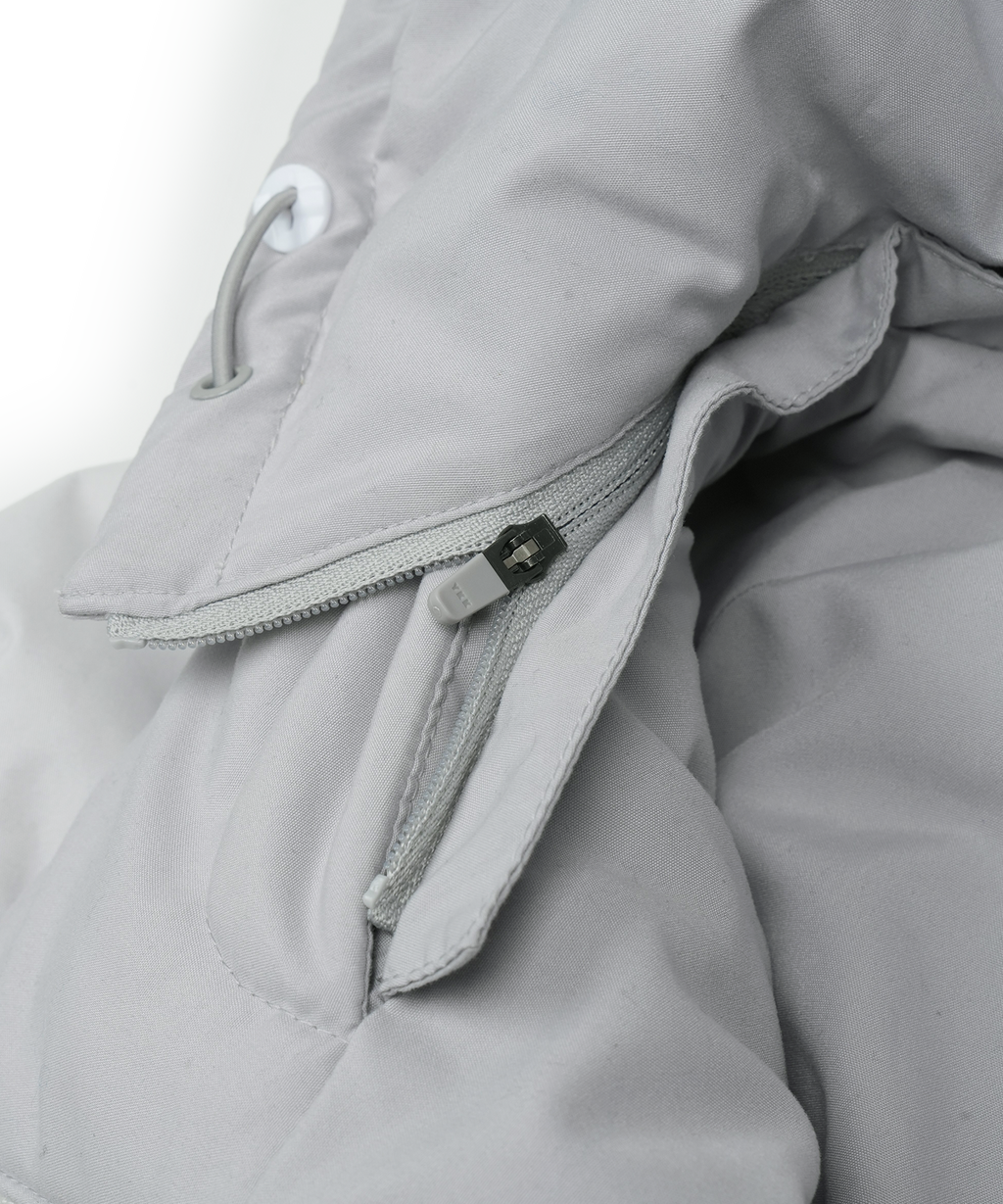 San San Gear - Reversible Puffer Jacket (Light Grey) product image 16 | TRAB K-Fashion Australia