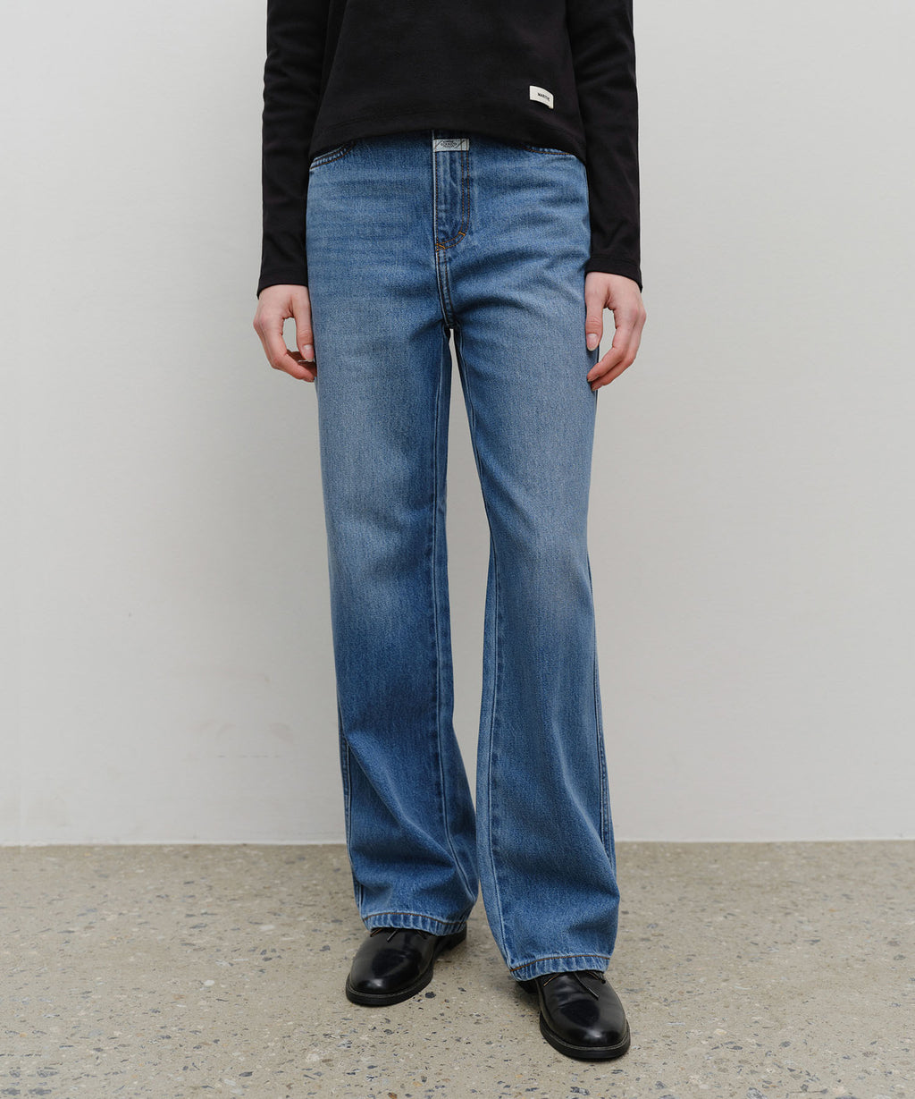 Marithe & Francois Girbaud - High Straight Denim Pants (Blue) product image 1 | TRAB K-Fashion Australia