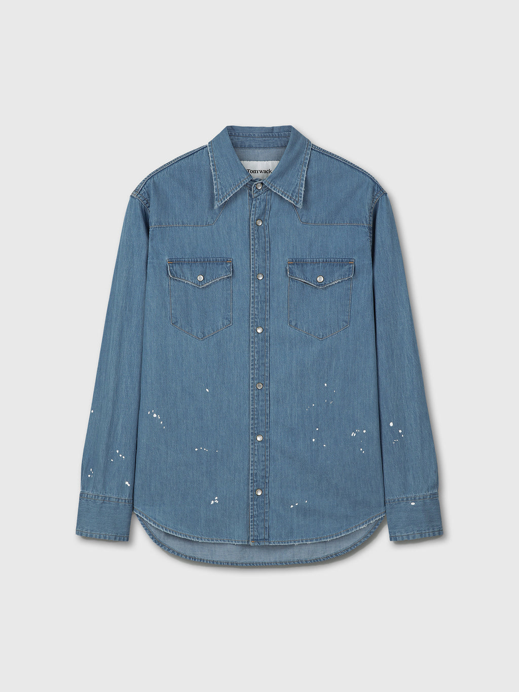 Tonywack - Washed Denim Hand-Painted Western Shirt (Washed Blue) product image 9 | TRAB K-Fashion Australia