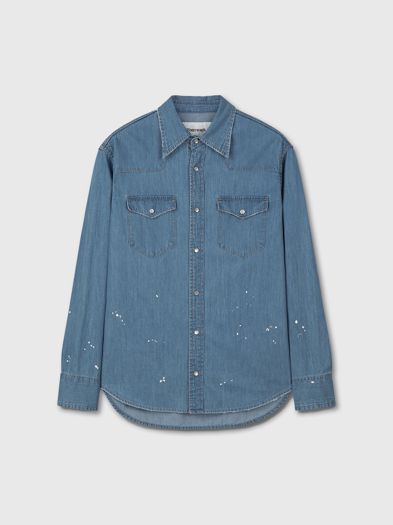Tonywack - Washed Denim Hand-Painted Western Shirt (Washed Blue) product image 6 | TRAB K-Fashion Australia