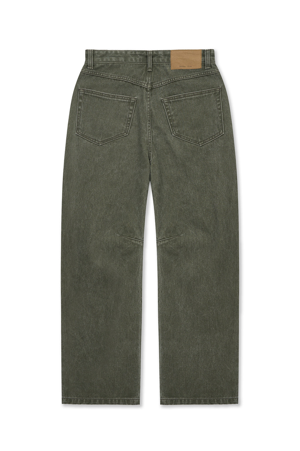 Matin Kim - Dart Point Denim Pants (Khaki) product image 2 | TRAB K-Fashion Australia