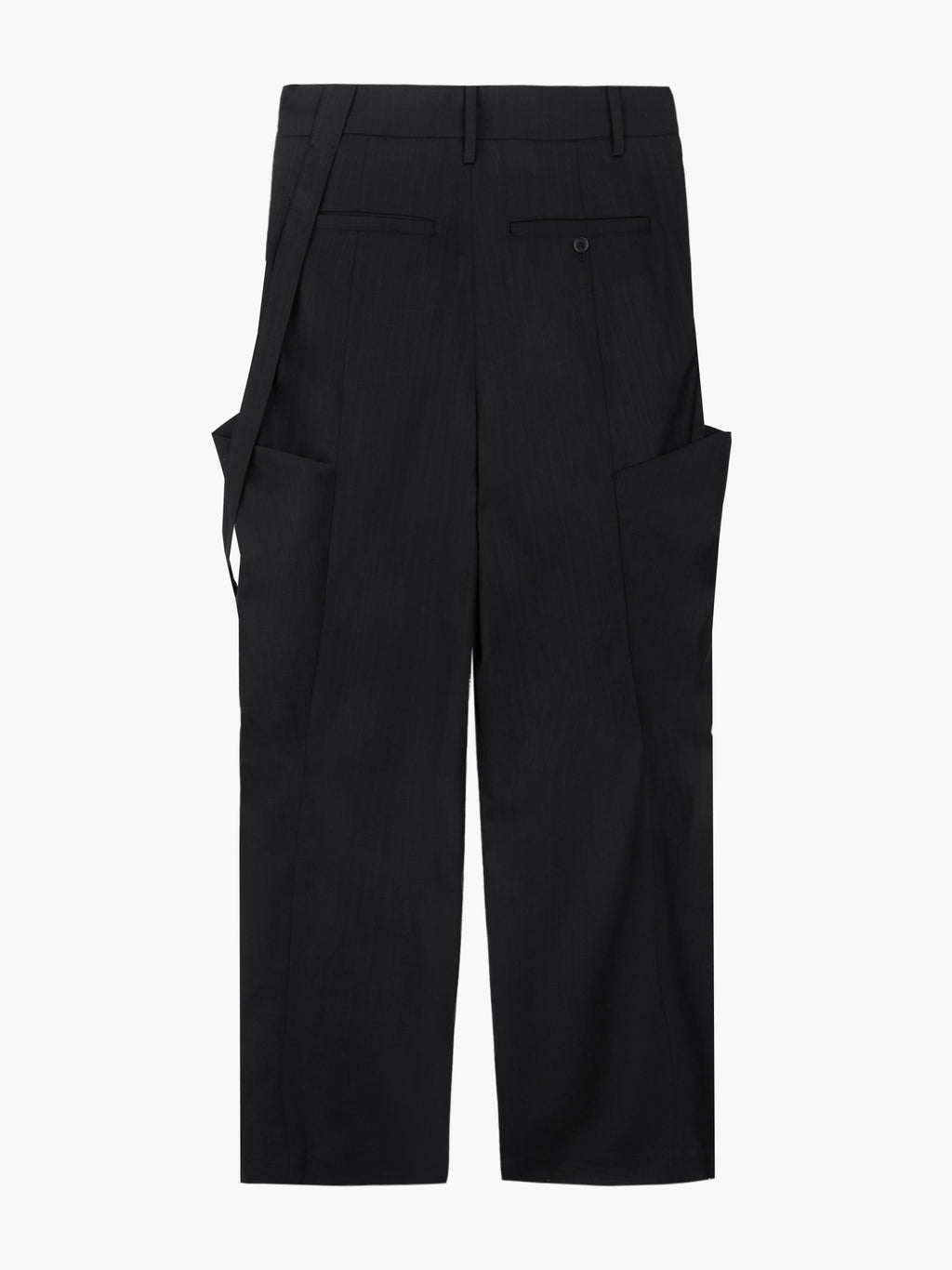 Jiyong Kim - Layered Panel Trousers (Black) product image 8 | TRAB K-Fashion Australia