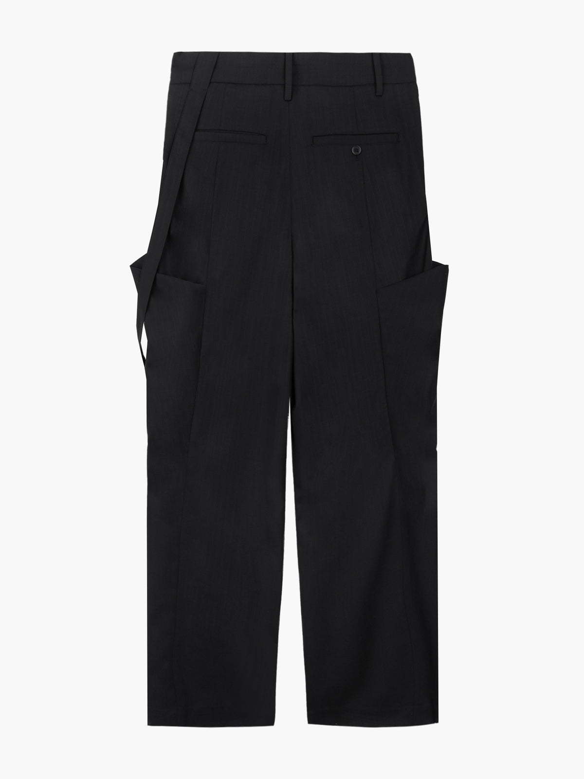 Jiyong Kim - Layered Panel Trousers (Black) product image 8 | TRAB K-Fashion Australia