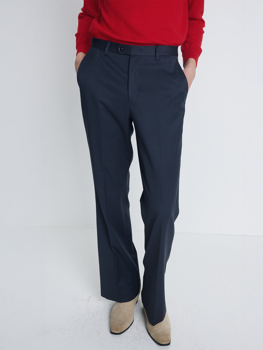 Tonywack - Wool Blend Flared Trousers (Slate Grey) product image 7 | TRAB K-Fashion Australia
