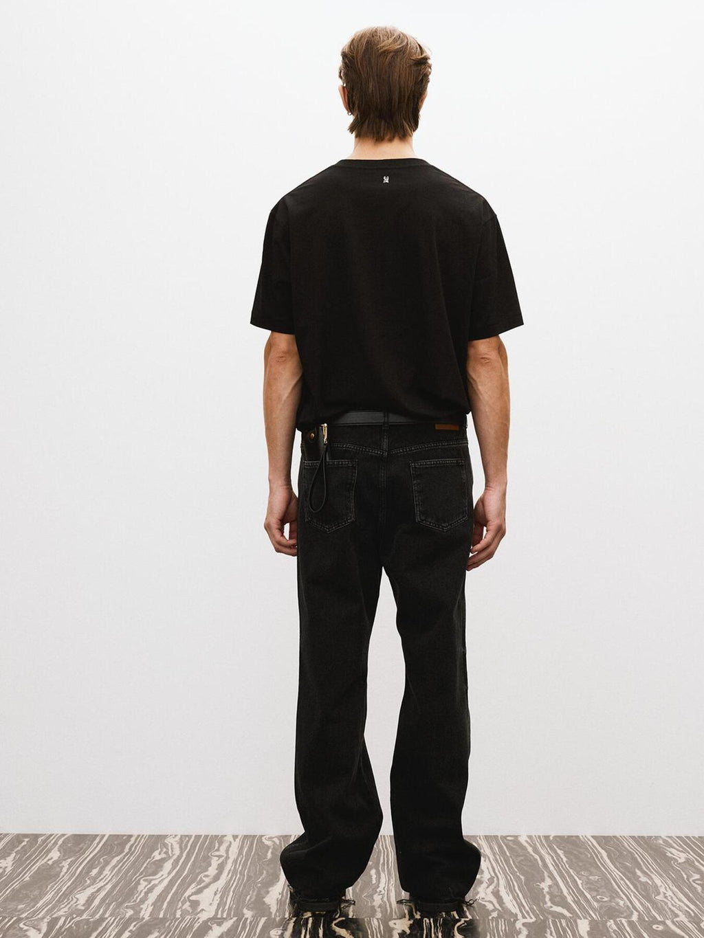 Recto - Theo Washed Denim Pants (Black) product image 4 | TRAB K-Fashion Australia