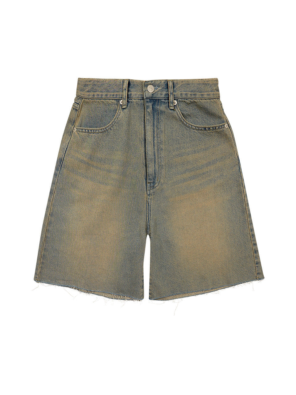 Margarin Fingers - Denim Bermuda Pants (Light Indigo) product image 2 | TRAB K-Fashion Australia