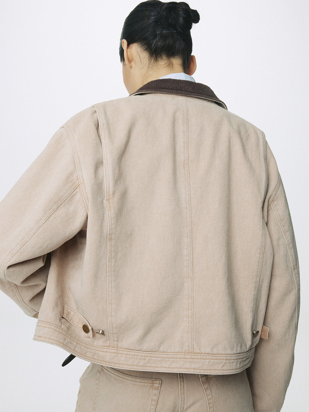 Tonywack - Cropped Work Jacket (Washed Beige) product image 6 | TRAB K-Fashion Australia