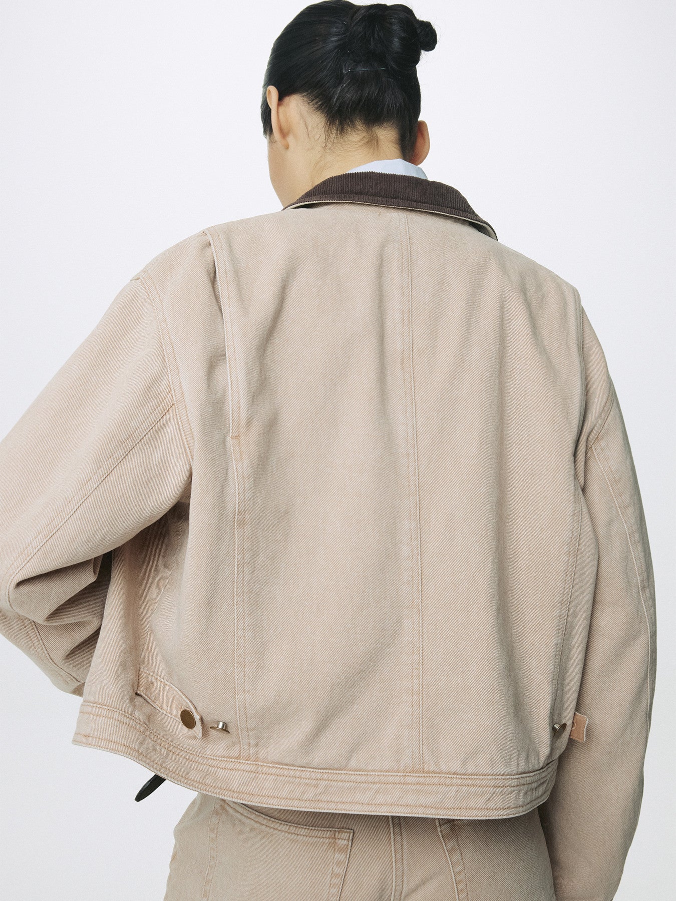 Tonywack - Cropped Work Jacket (Washed Beige) product image 6 | TRAB K-Fashion Australia