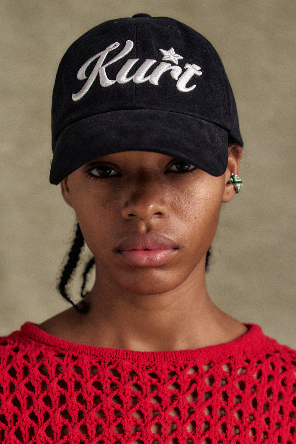 Andersson Bell - Unisex Kurt Star Cap (Black) product image 5 | TRAB K-Fashion Australia