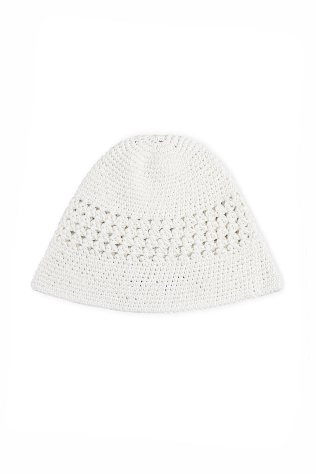 Matin Kim - Crochet Cotton Bucket Hat (White) product image 4 | TRAB K-Fashion Australia