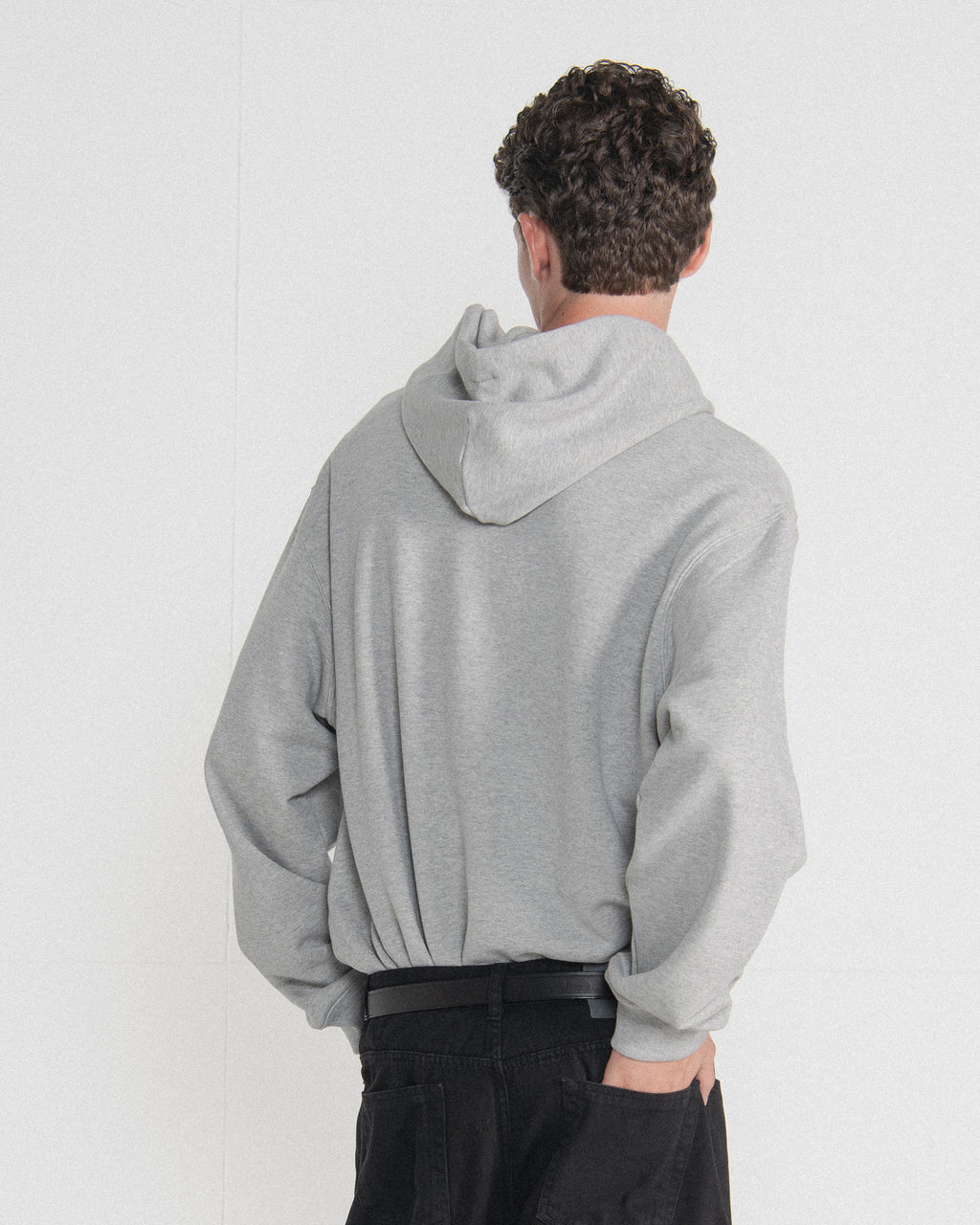 Brownyard - Soft Sweat Hoodie (Grey) product image 3 | TRAB K-Fashion Australia