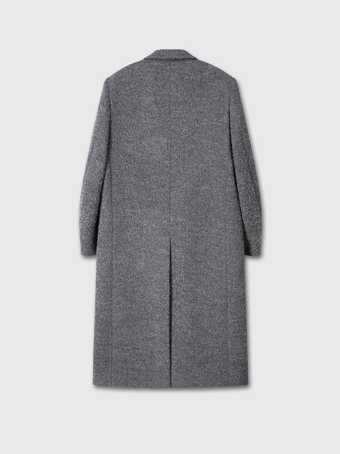 Tonywack - Textured Wool And Alpaca Double-Breasted Coat (Grey) product image 11 | TRAB K-Fashion Australia