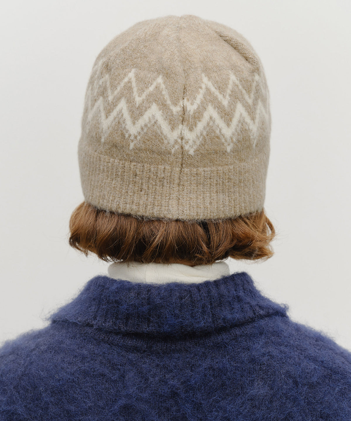 Marithe & Francois Girbaud - Fairisle Beanie (Beige) product image 6 | TRAB K-Fashion Australia