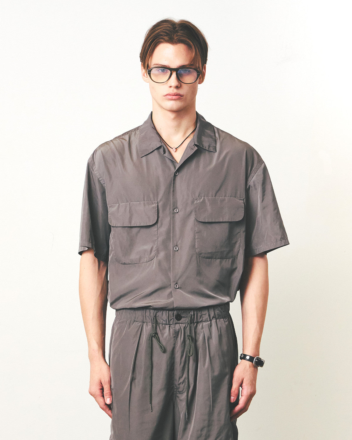 Eastlogue - Voyage Half Shirts (Sand Beige) product image 2 | TRAB K-Fashion Australia