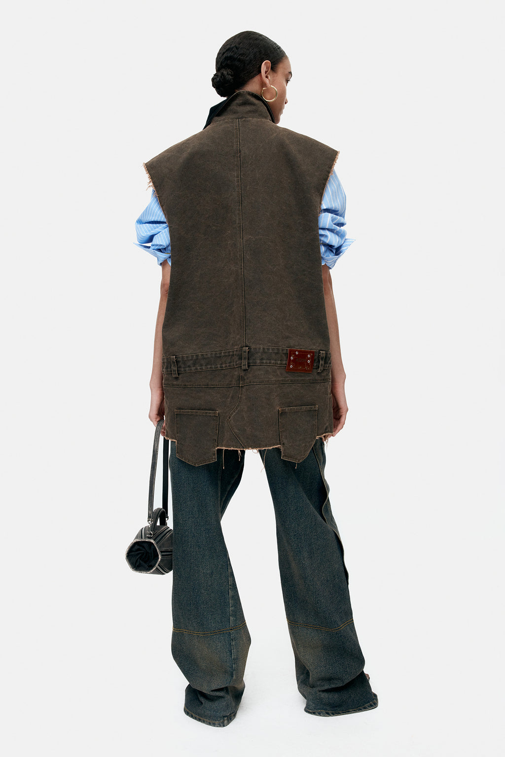 Andersson Bell - Carpenter Dress (Brown) product image 2 | TRAB K-Fashion Australia