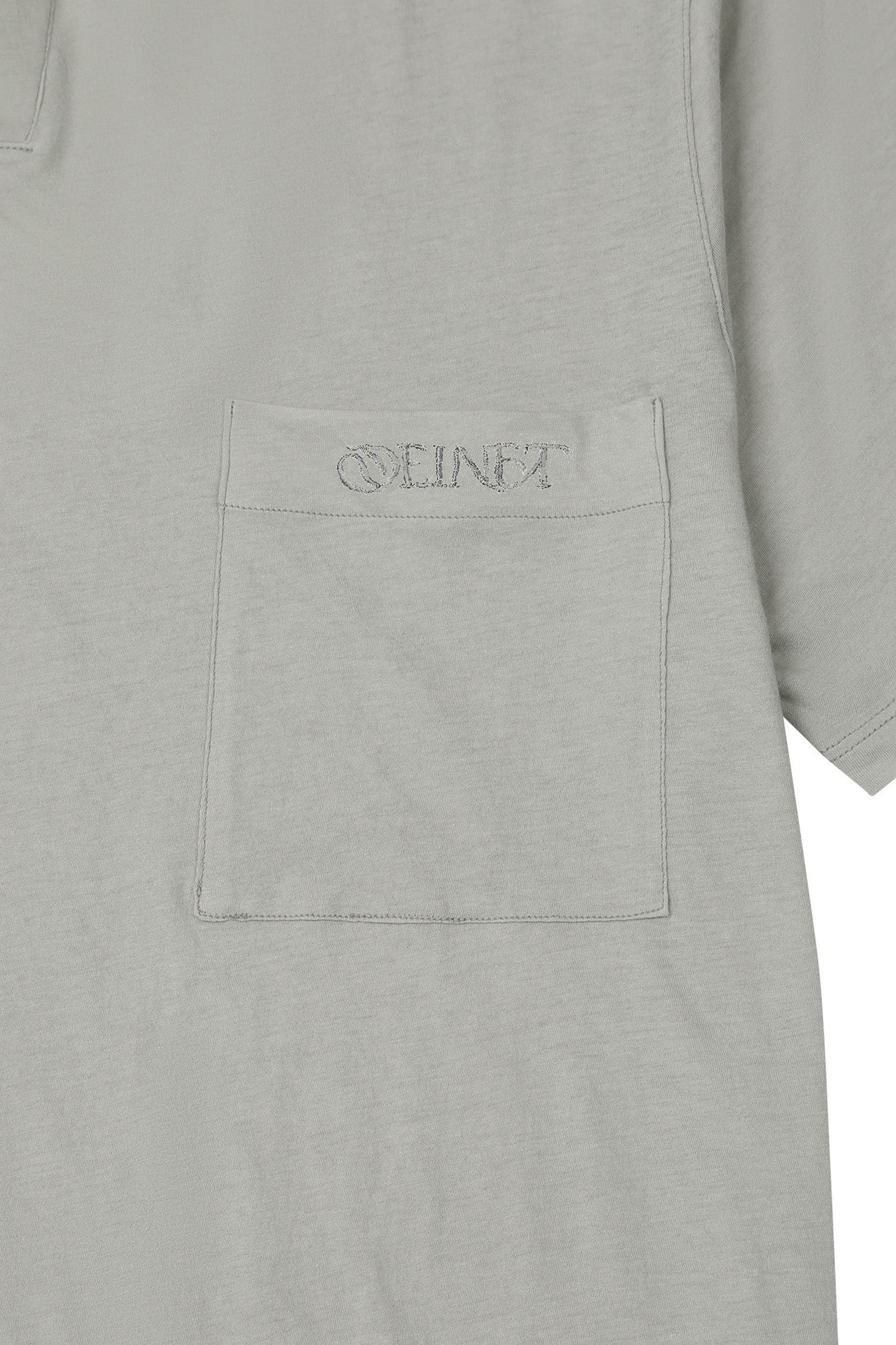 Deinet - Vintage Collar T-Shirt (Light Grey) product image 5 | TRAB K-Fashion Australia