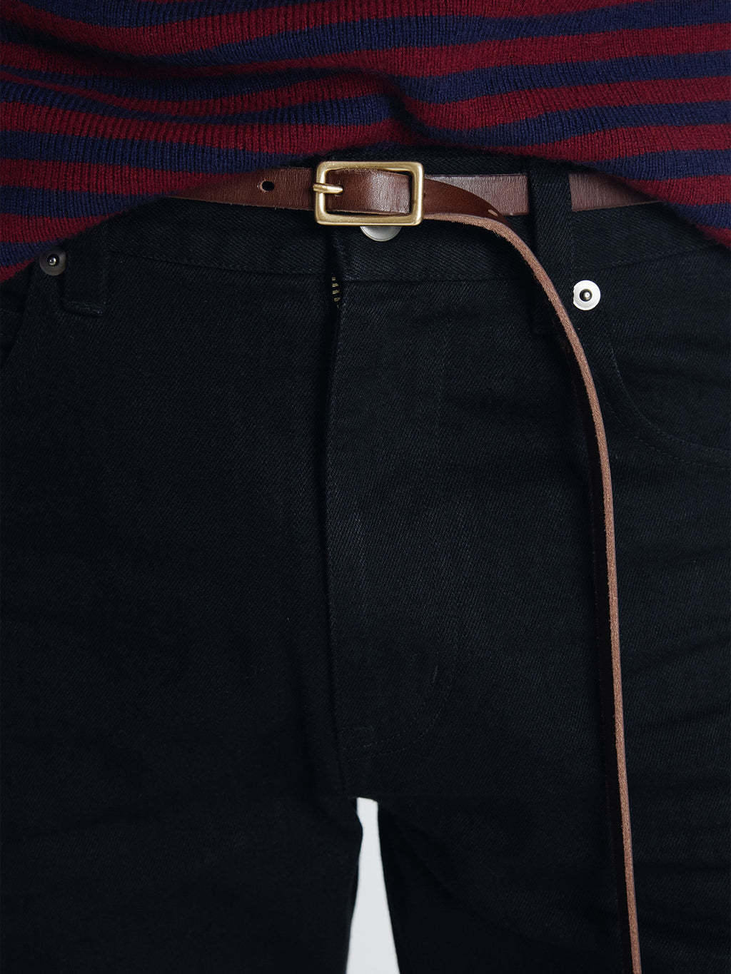 Tonywack - Slim-Straight Denim Jeans (Rinsed Black) product image 7 | TRAB K-Fashion Australia