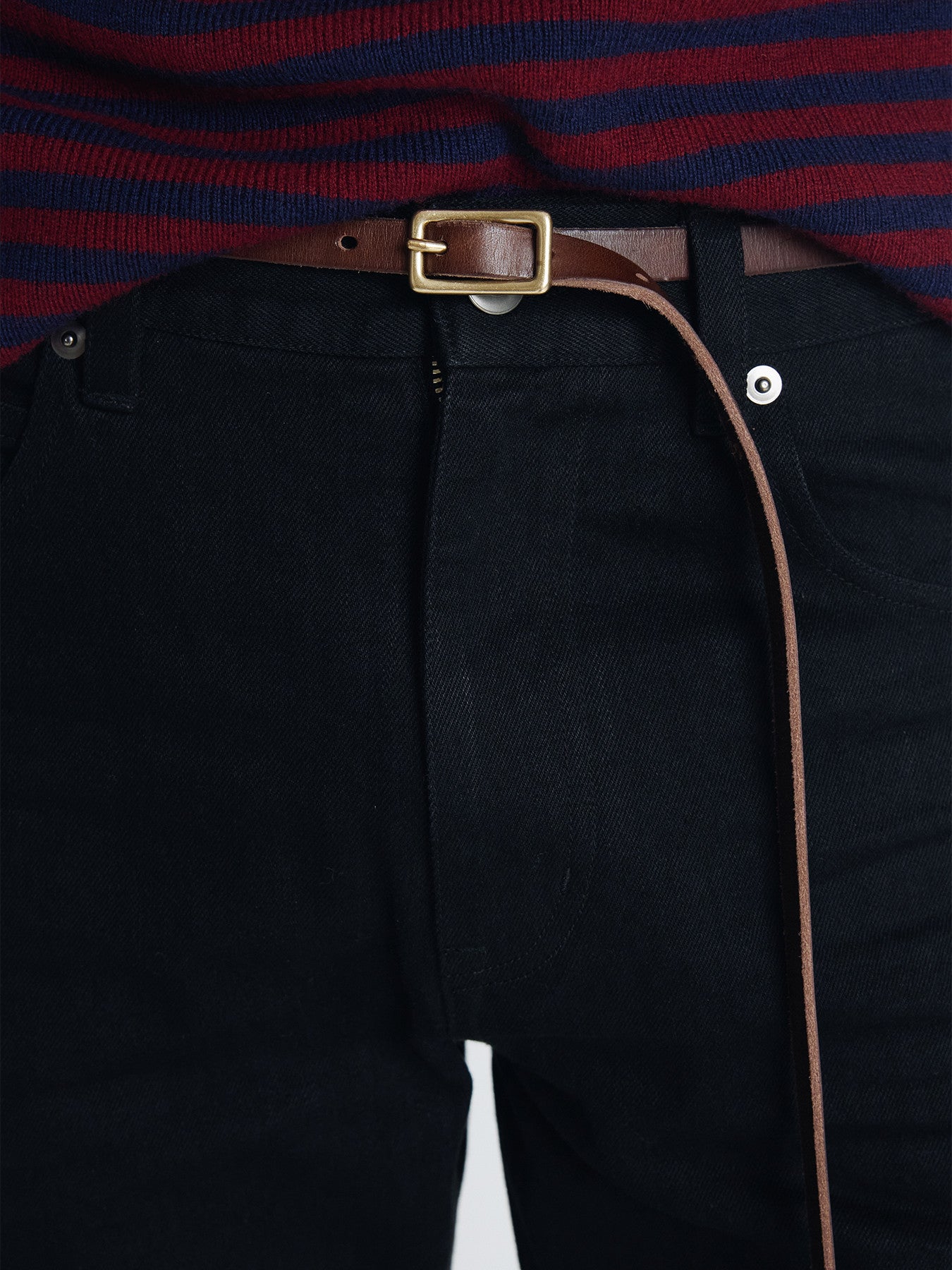 Tonywack - Slim-Straight Denim Jeans (Rinsed Black) product image 7 | TRAB K-Fashion Australia