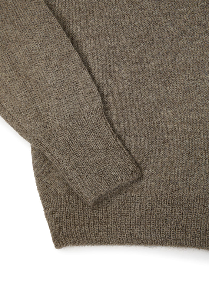 Tonywack - Italian Fabric Brushed Mohair Polo Knit (Mocha Brown) product image 9 | TRAB K-Fashion Australia