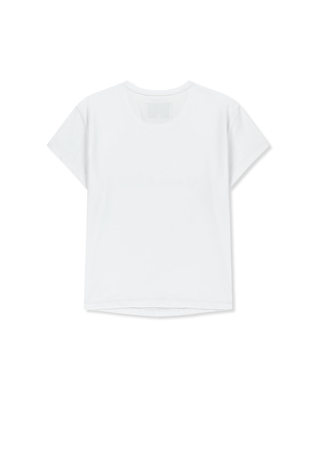 Matin Kim - Matin Pace Reflective Logo Slim Top (White) product image 2 | TRAB K-Fashion Australia