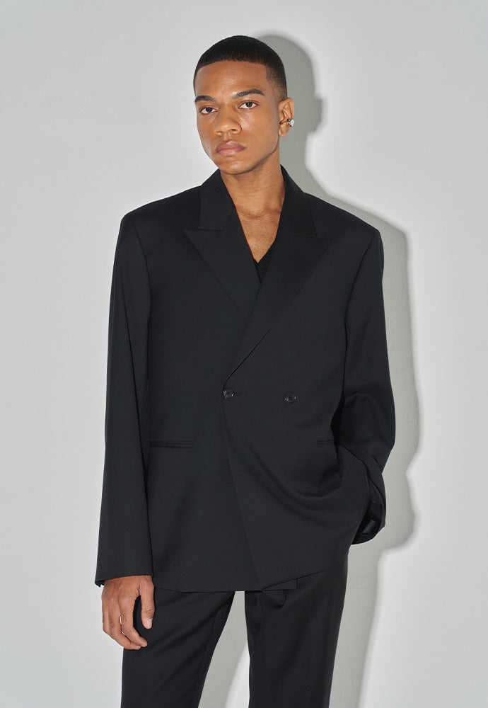 Tonywack - Tailored Double Breasted Blazer (Black) product image 4 | TRAB K-Fashion Australia