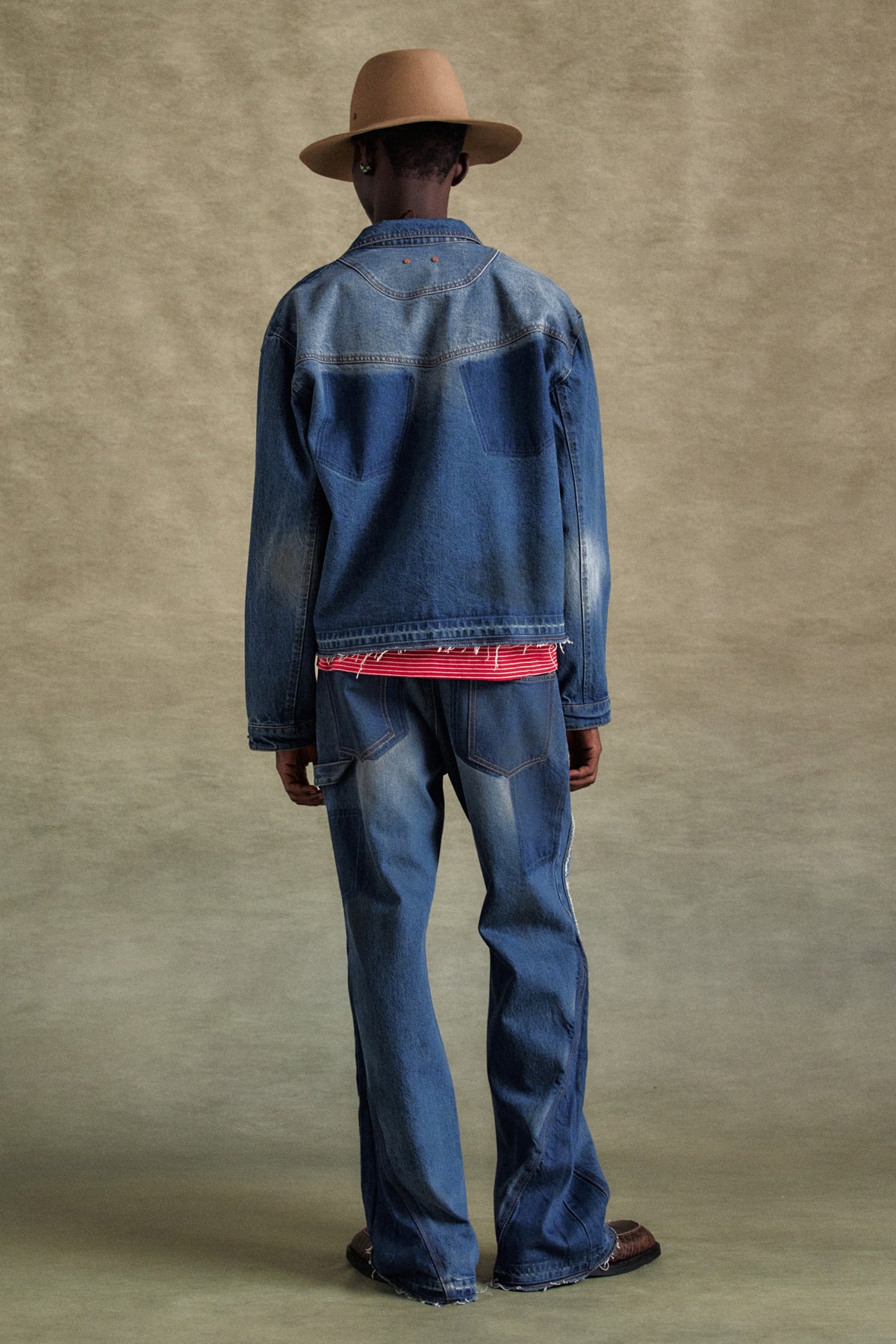 Andersson Bell - Rodeo Motorcycle Denim Jacket (Blue) product image 2 | TRAB K-Fashion Australia