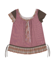 Coyseio - Strap Shirring Blouse (Brown) product image 1 | TRAB K-Fashion Australia