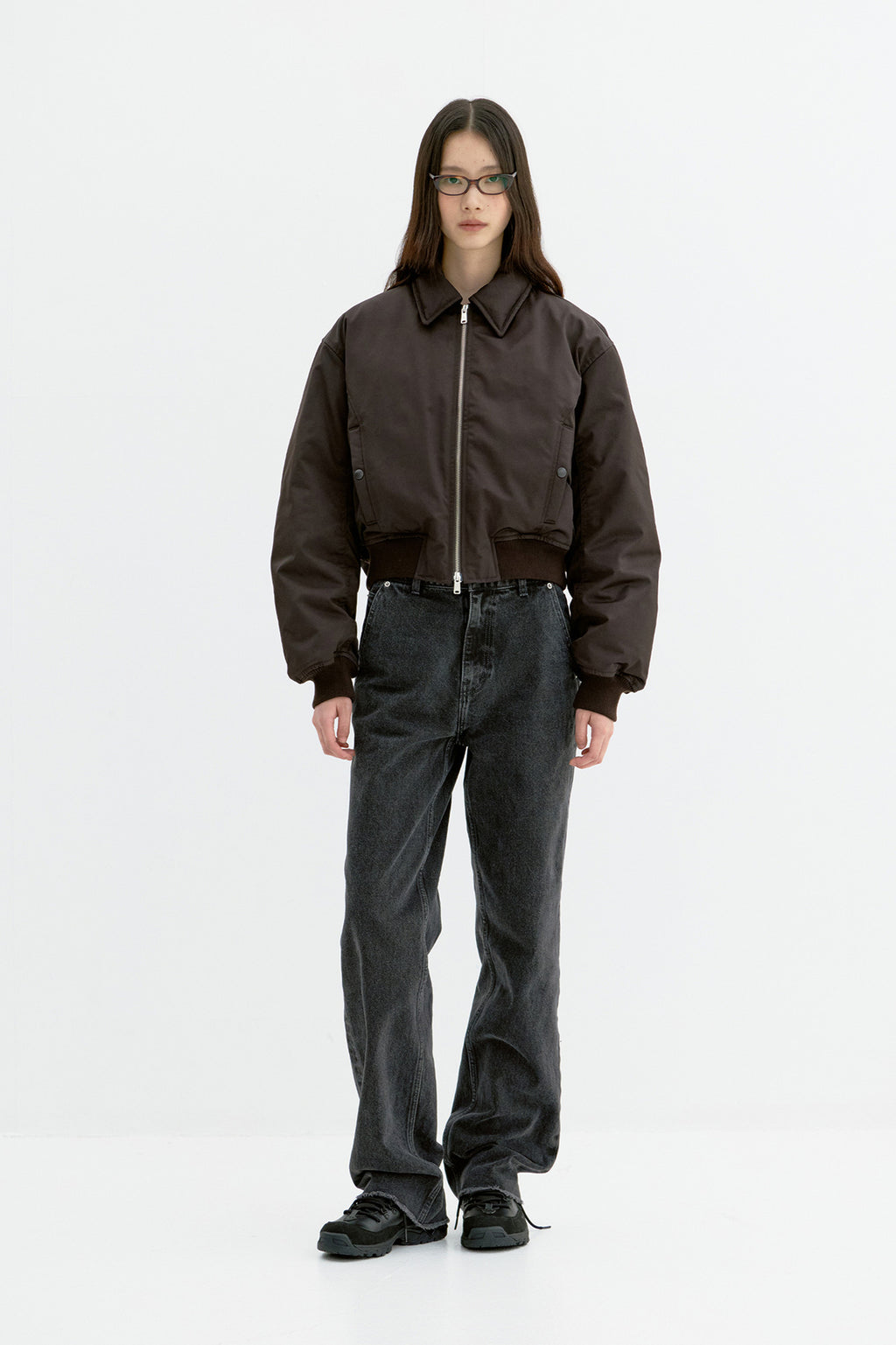 Coor - Slim Straight Jeans (Gray) product image 2 | TRAB K-Fashion Australia