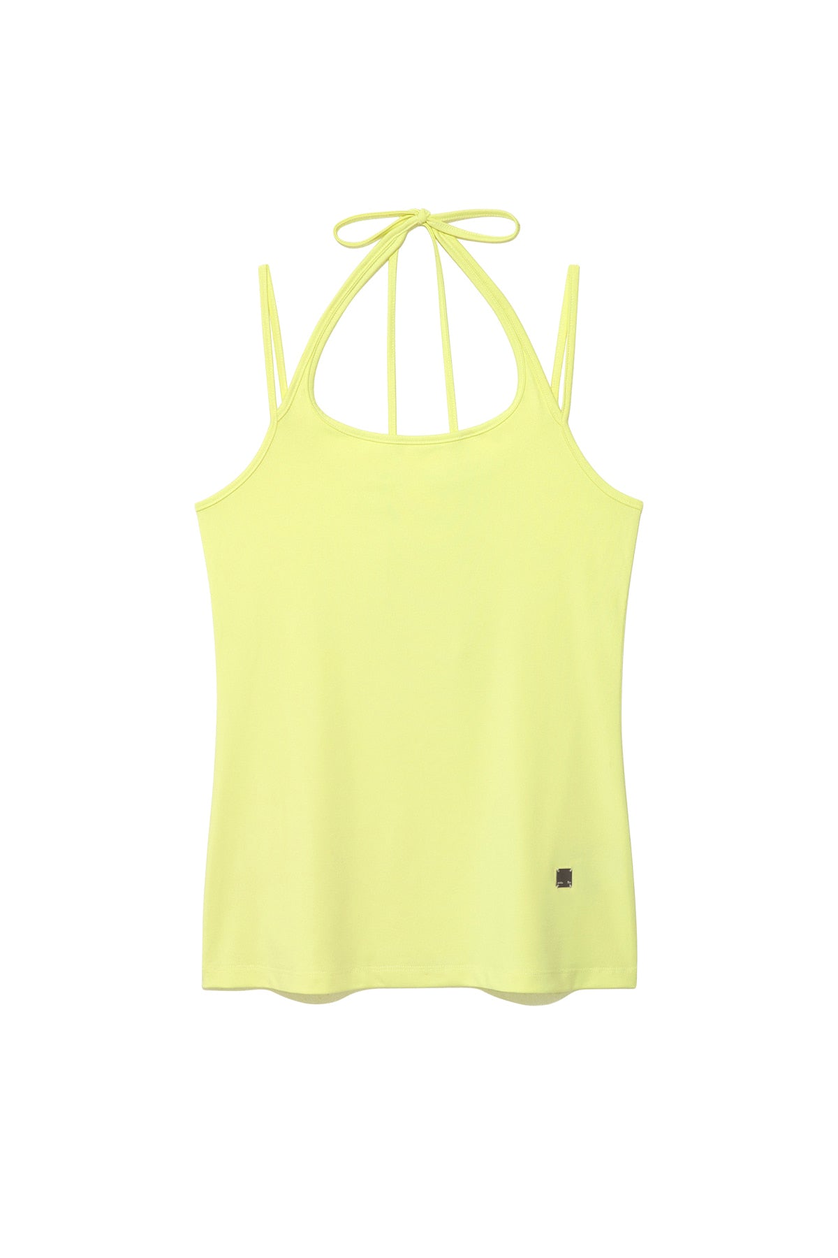 Matin Kim - String Halter Neck Tank Top (Light Yellow) product image 1 | TRAB K-Fashion Australia