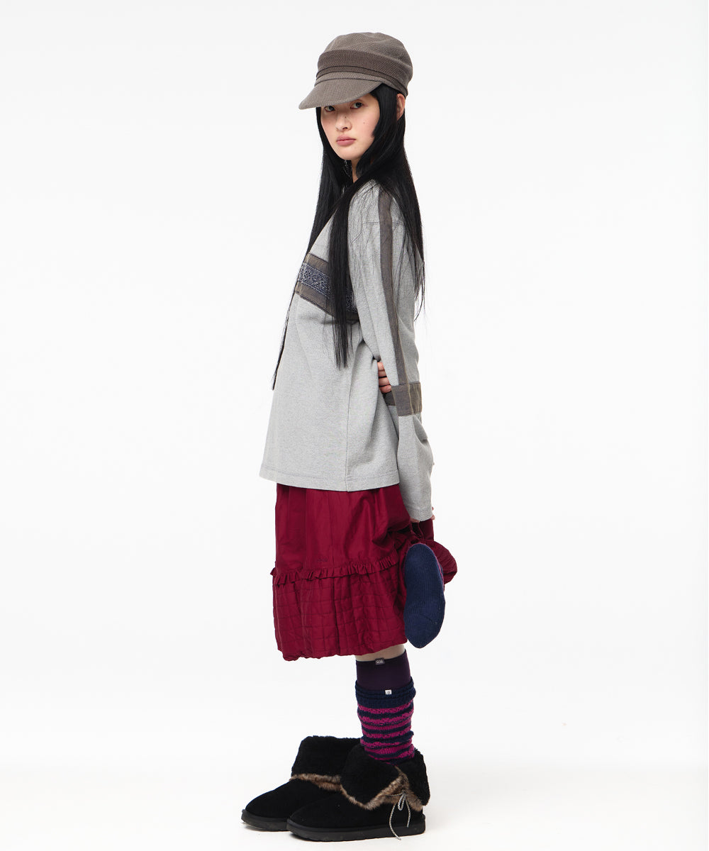 Coyseio - Striped Mori Knee Socks (Navy) product image 3 | TRAB K-Fashion Australia