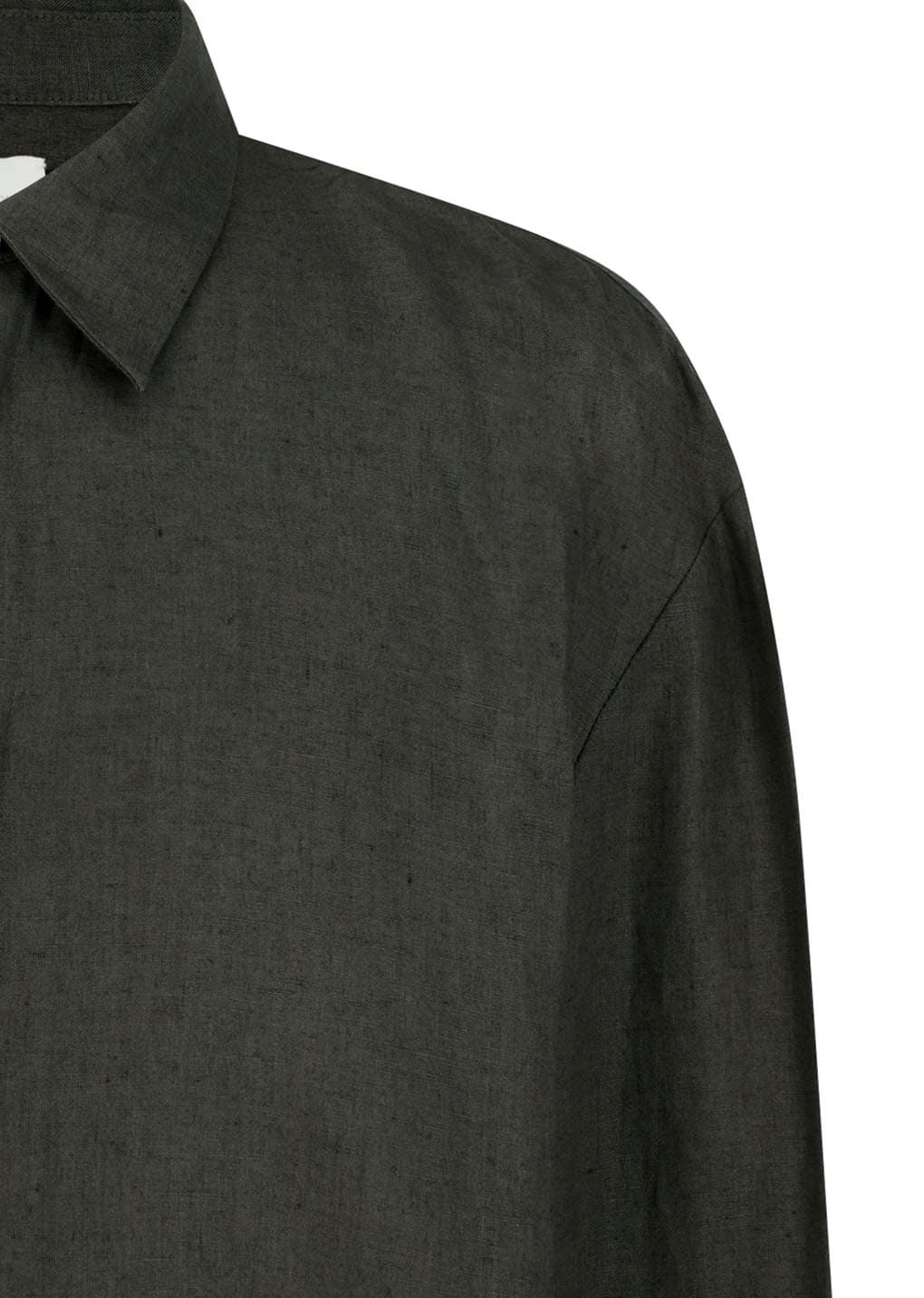 Amomento - Linen Oversized Shirt (Khaki Grey) product image 12 | TRAB K-Fashion Australia