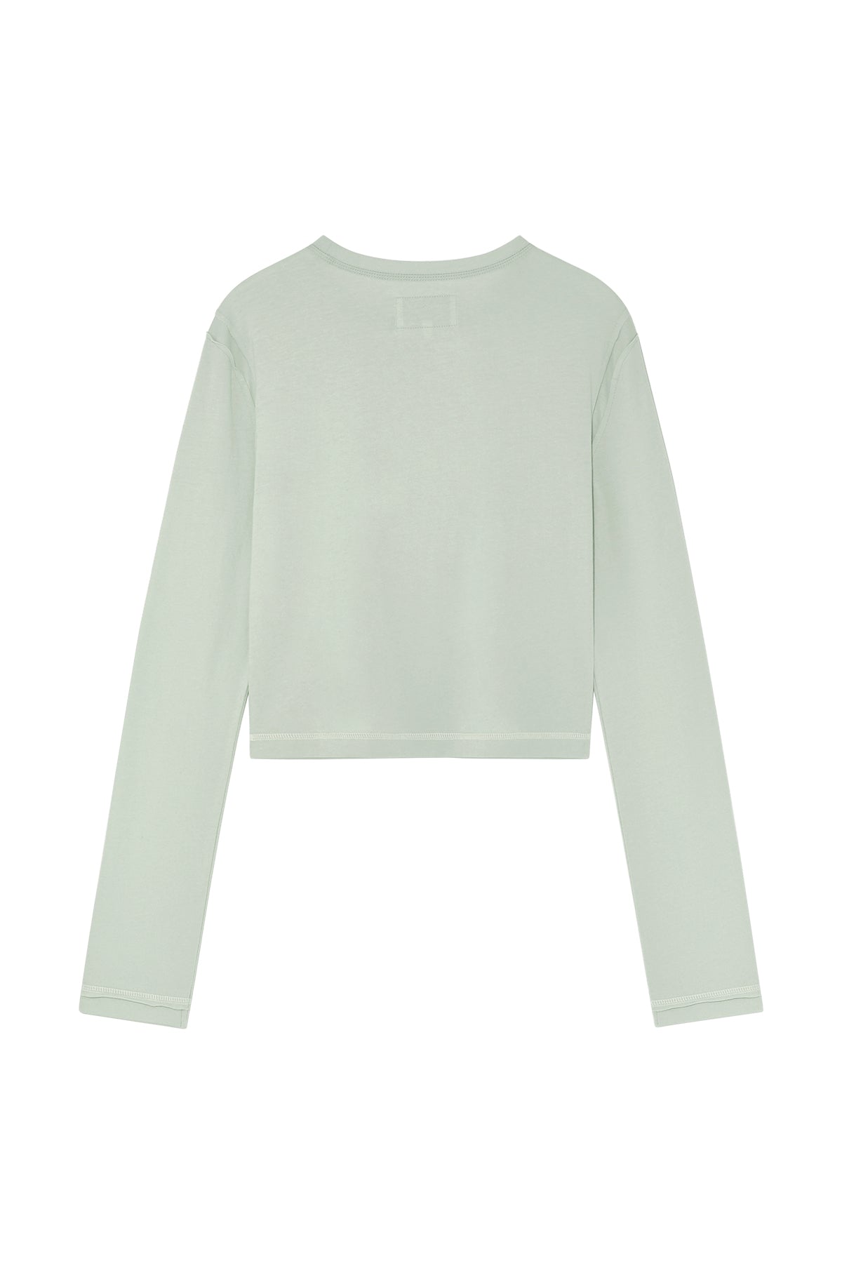 Matin Kim - Cut Line Detail Long Sleeve Logo Top (Mint) product image 2 | TRAB K-Fashion Australia