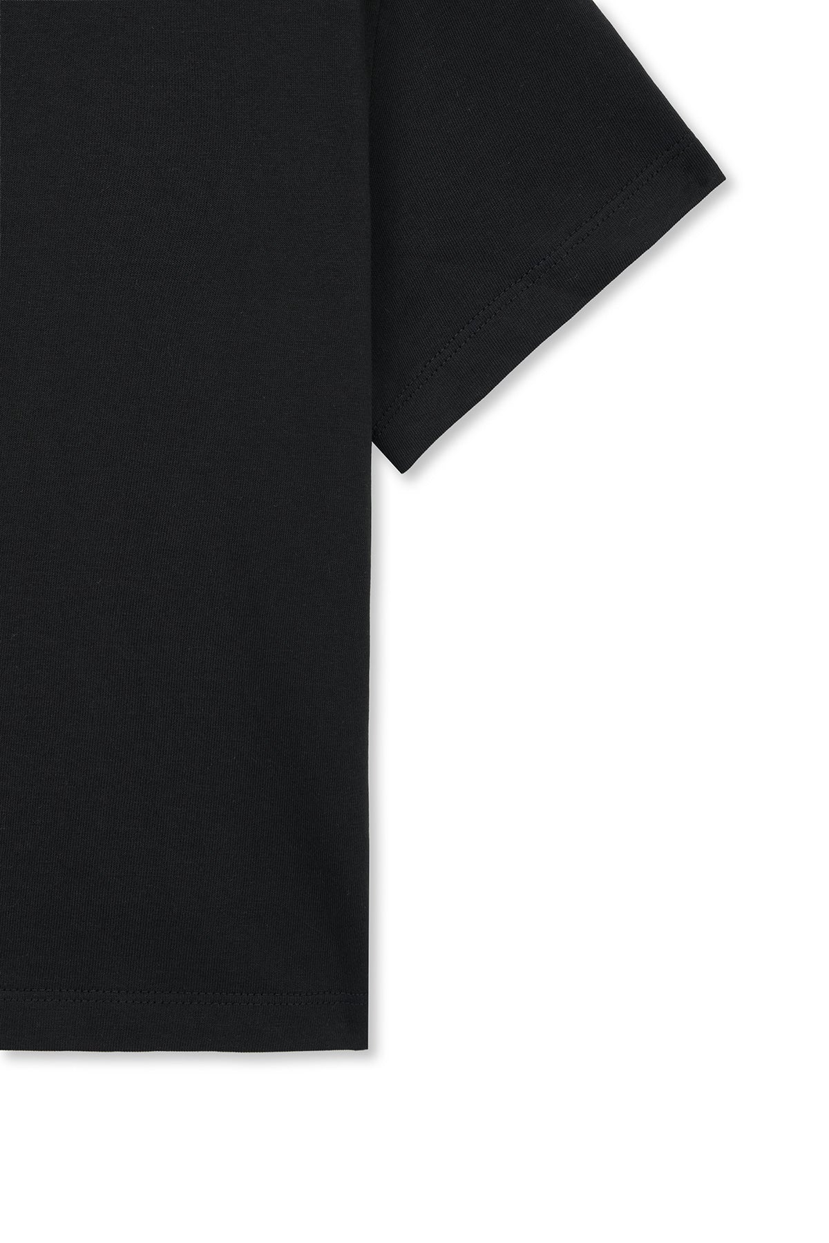 Matin Kim - Label Point Lettering Crop Top (Black) product image 4 | TRAB K-Fashion Australia