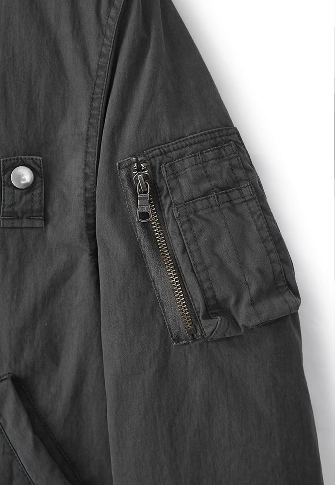 Art if acts - Garment-Dyed MA-1 (Faded Charcoal) product image 14 | TRAB K-Fashion Australia