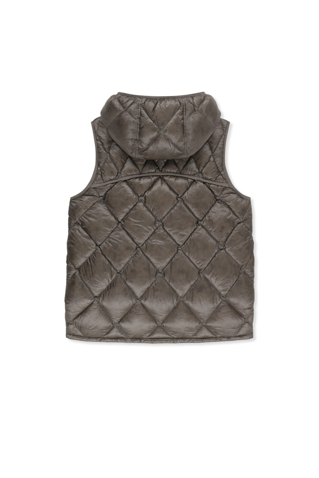 Matin Kim - Mix Quilted Light Down Vest (Grey) product image 2 | TRAB K-Fashion Australia