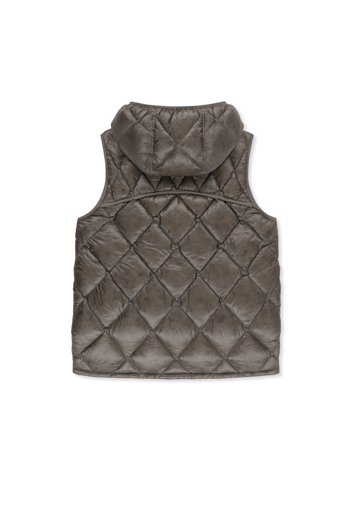 Matin Kim - Mix Quilted Light Down Vest (Grey) product image 2 | TRAB K-Fashion Australia