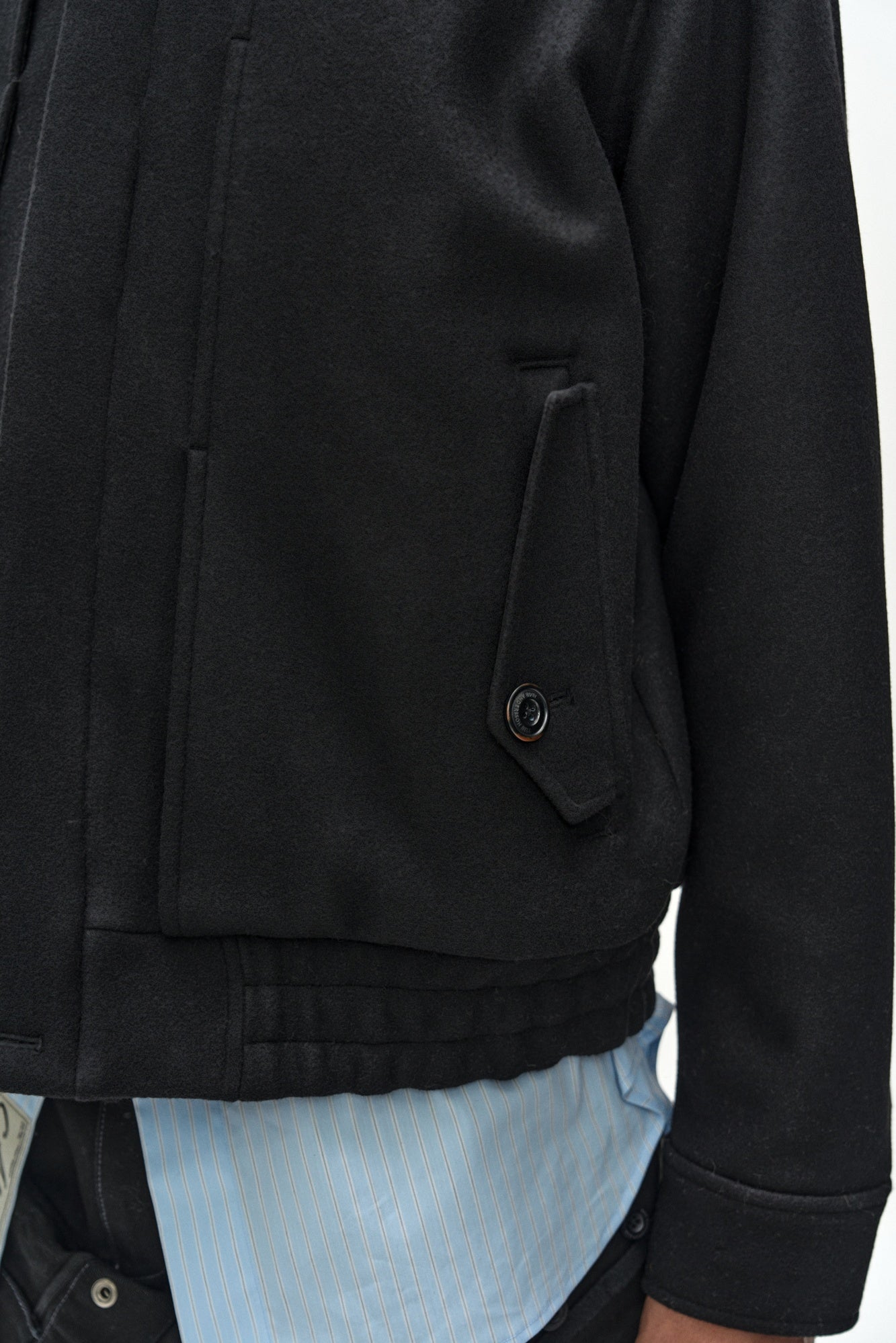 Andersson Bell - Linus Harrington Wool Jacket (black) (Black) product image 6 | TRAB K-Fashion Australia