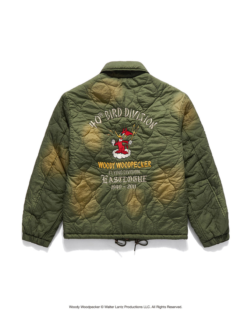 Eastlogue - Embroidered Mil Coach Jacket (Quilted Olive) product image 2 | TRAB K-Fashion Australia