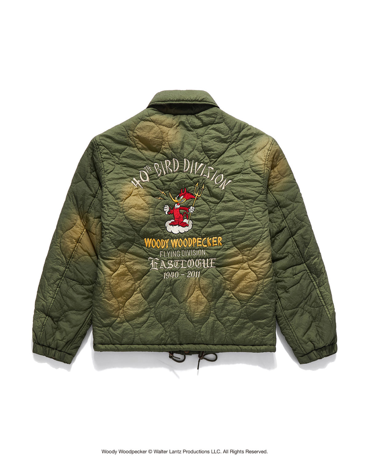 Eastlogue - Embroidered Mil Coach Jacket (Quilted Olive) product image 2 | TRAB K-Fashion Australia