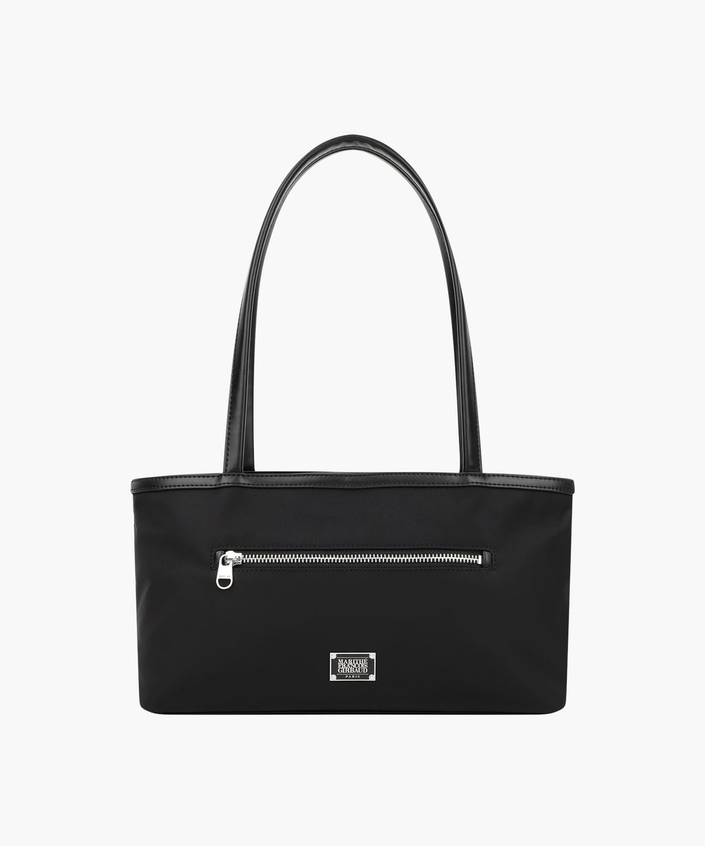 Marithe & Francois Girbaud - Classic Logo Zip Pocket Shoulder Bag (Black) product image 6 | TRAB K-Fashion Australia